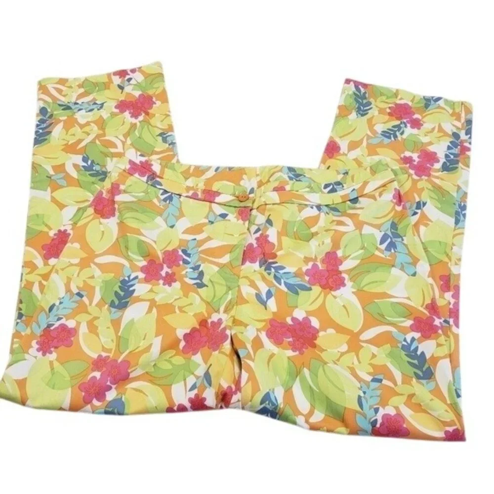 Sigrid Olsen Sport Womens Floral Pants Size 8 - Picture 4 of 7